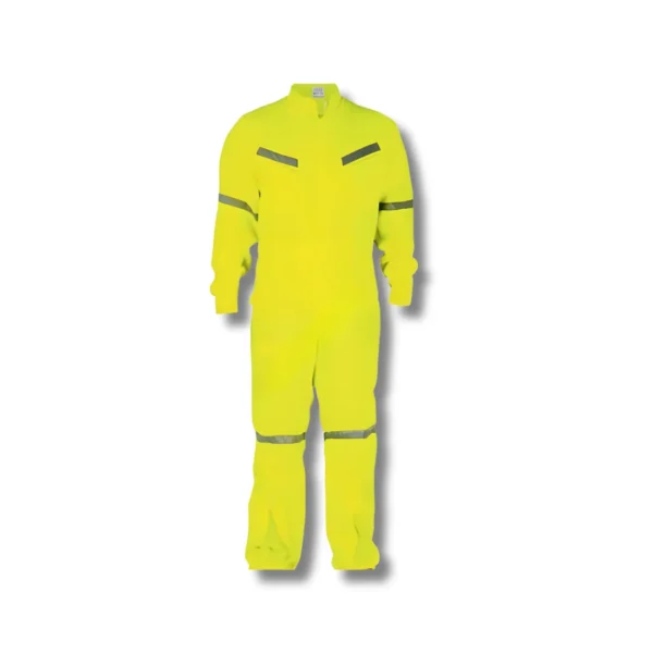 OVEROL PILOTO POPLIN VERDE FLUOR CON REFLECTANTE