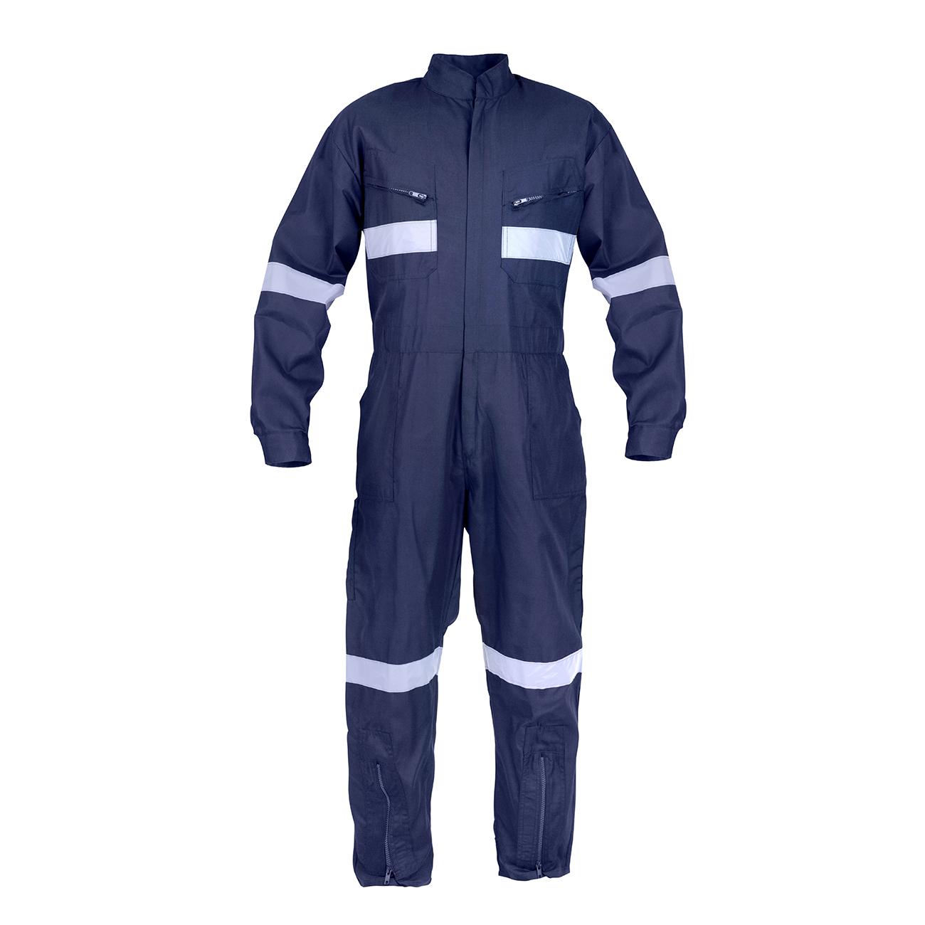 OVEROL PILOTO POPLIN AZUL CON REFLECTANTE