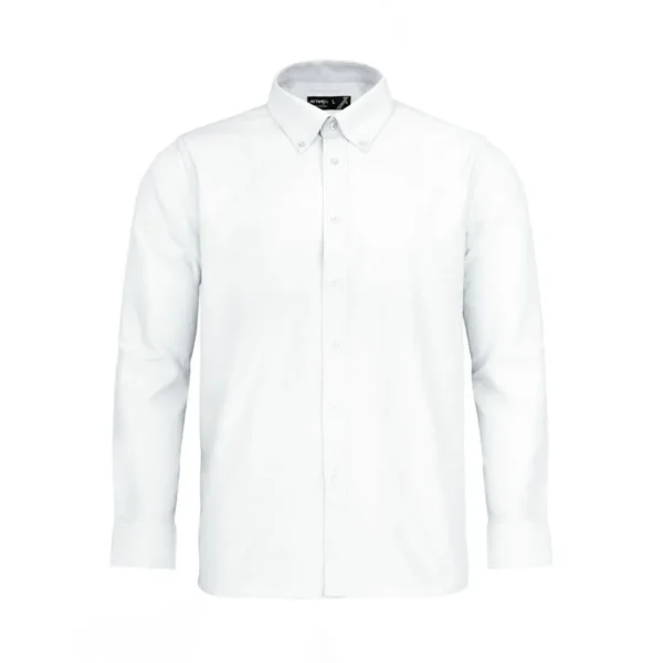 CAMISA ACTIVEX OXFORD MANGA LARGA BLANCA UV