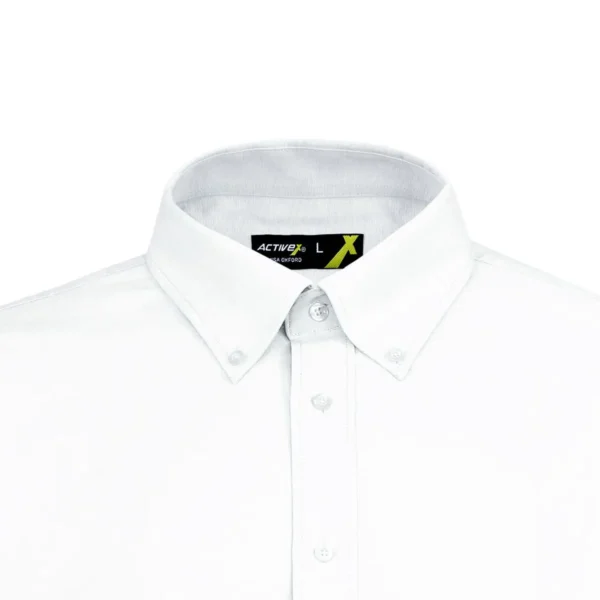 CAMISA ACTIVEX OXFORD MANGA LARGA BLANCA UV - Imagen 4