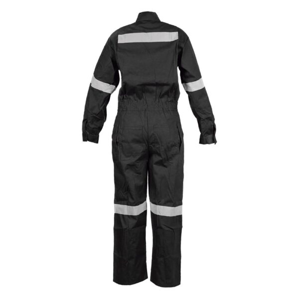 OVEROL PILOTO CANVAS NEGRO CON REFLECTANTE - Imagen 3