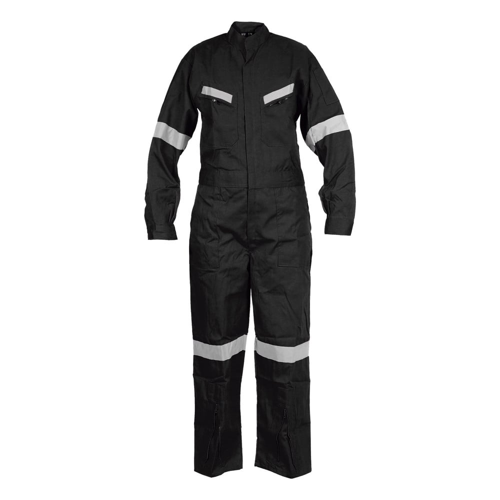 OVEROL PILOTO CANVAS NEGRO CON REFLECTANTE