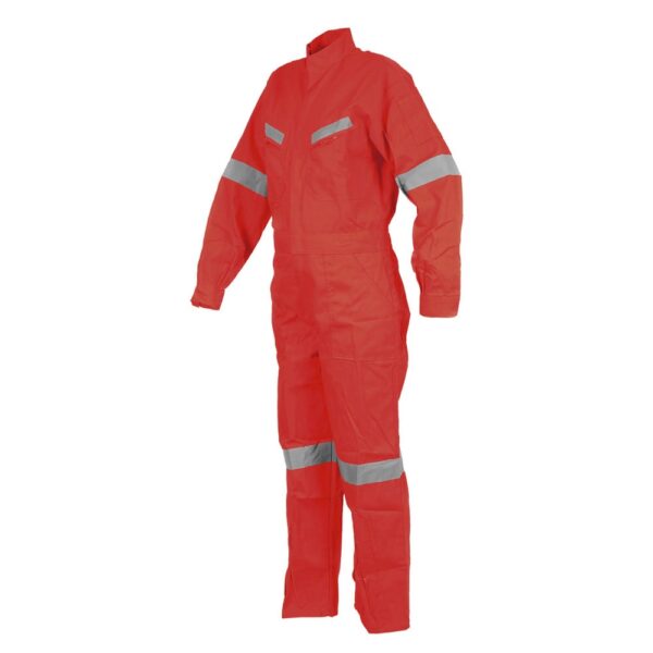 OVEROL PILOTO POPLIN ROJO CON REFLECTANTE - Imagen 2