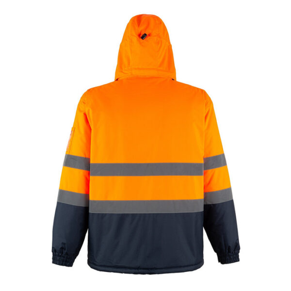 PARKA ALTA VISIBILIDAD NEBRASKA NARANJO AZUL - Imagen 3