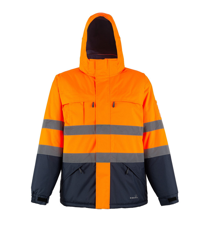 PARKA ALTA VISIBILIDAD NEBRASKA NARANJO AZUL