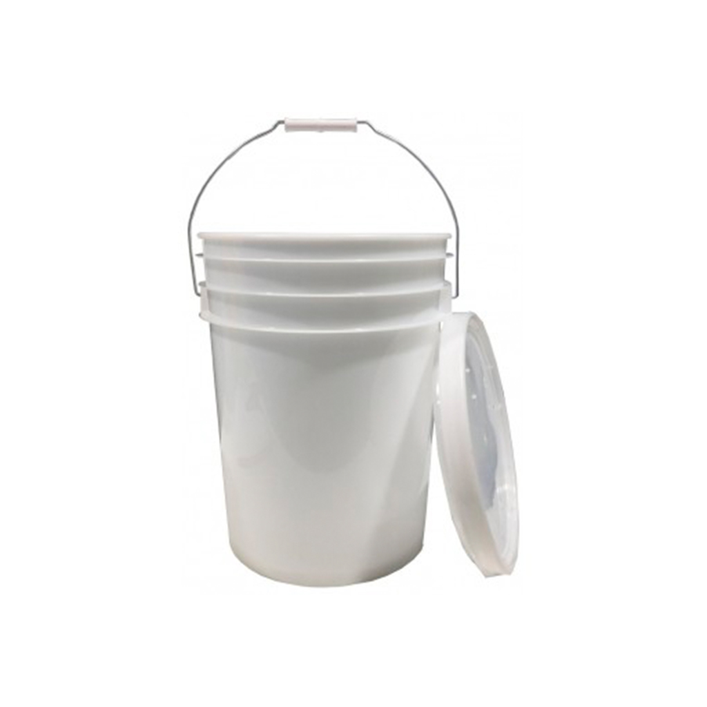 BALDE BLANCO DE 20 LT CON TAPA