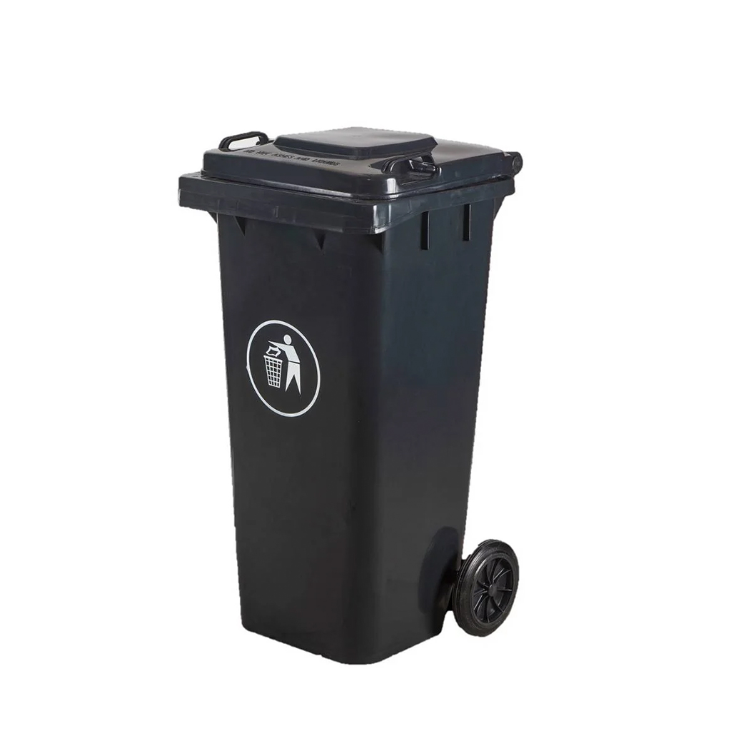 BASURERO 120 LT CON TAPA Y RUEDAS