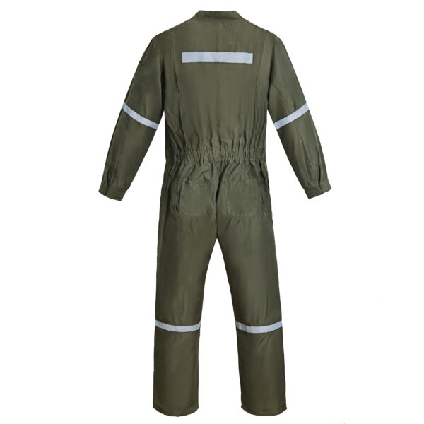 OVEROL PILOTO POPLIN VERDE MUSGO CON REFLECTANTE - Imagen 6