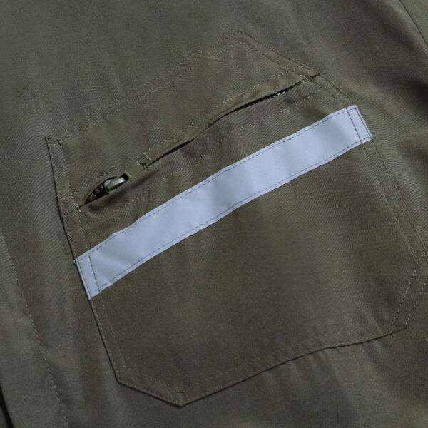 OVEROL PILOTO POPLIN VERDE MUSGO CON REFLECTANTE - Imagen 5