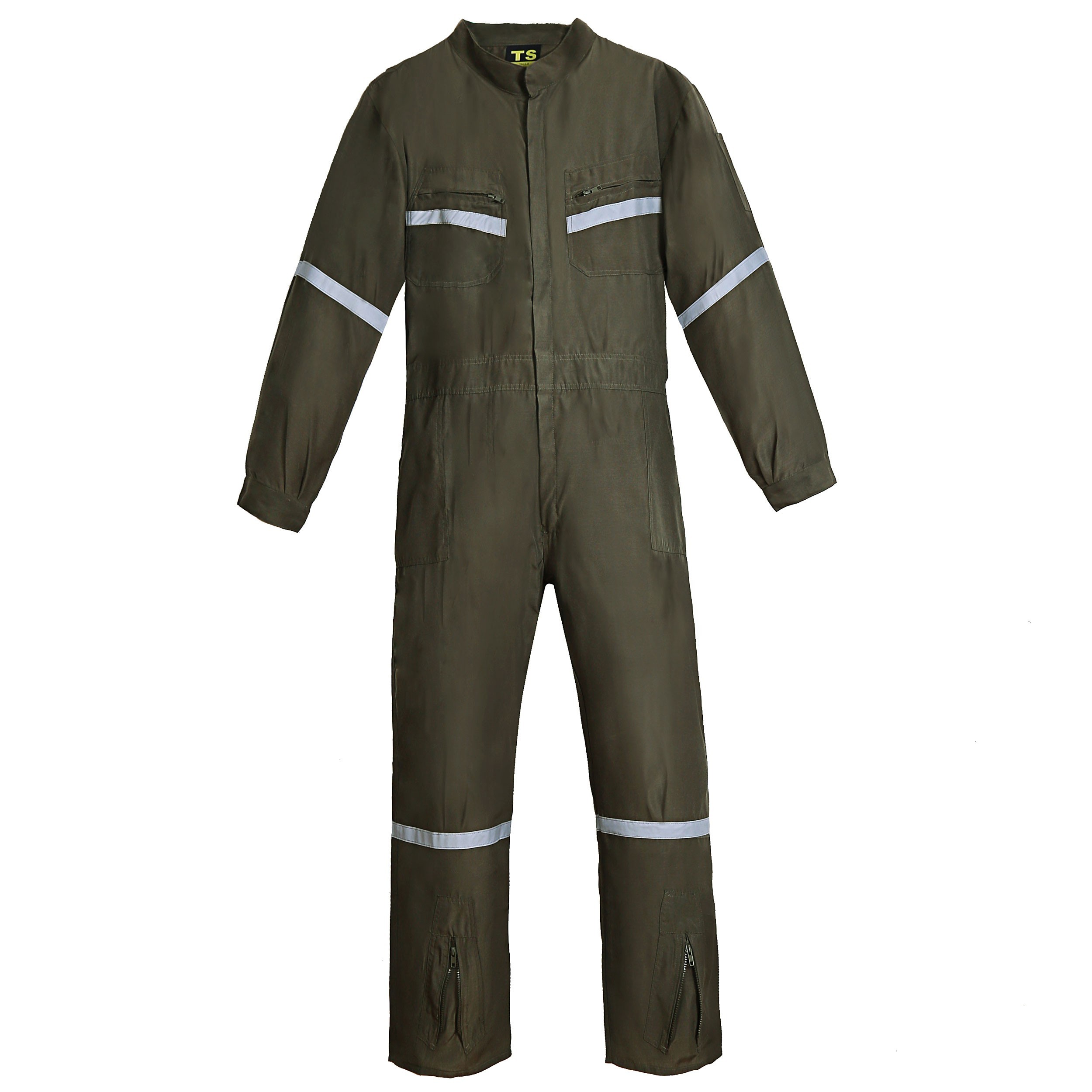 OVEROL PILOTO POPLIN VERDE MUSGO CON REFLECTANTE