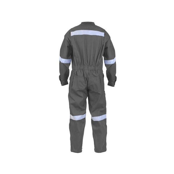 OVEROL PILOTO POPLIN GRIS CON REFLECTANTE - Imagen 2