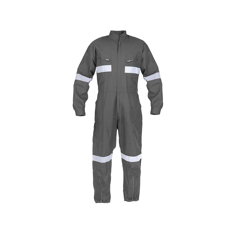 OVEROL PILOTO POPLIN GRIS CON REFLECTANTE