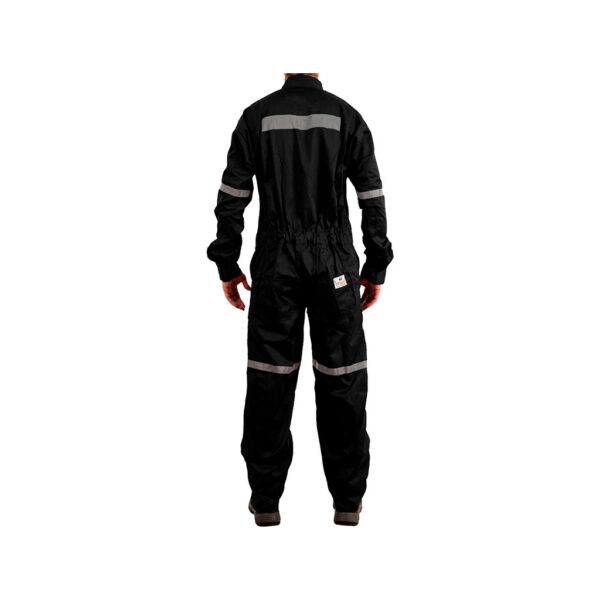 OVEROL PILOTO POPLIN NEGRO CON REFLECTANTE - Imagen 2