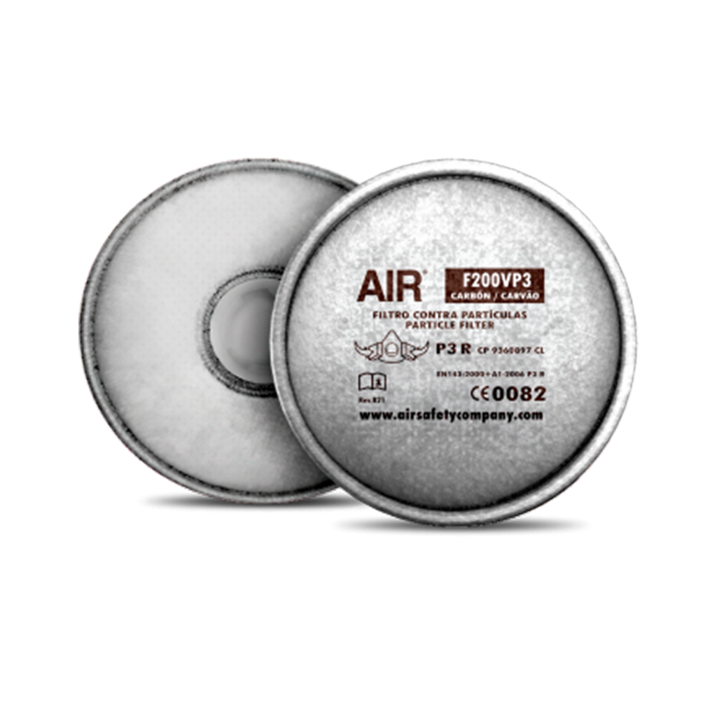 FILTRO AIR F200 VP3 PARTÍCULA DE VAPORES ORGÁNICOS Y GASES ÁCIDOS