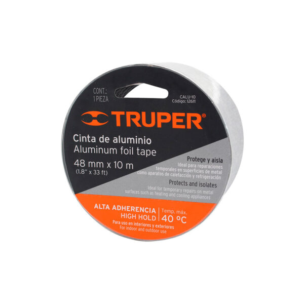 CINTA DE ALUMINIO TRUPER 48 MM X 10 MT