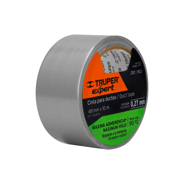 CINTA PARA DUCTOS TRUPER GRIS 48 MM X 10 MT