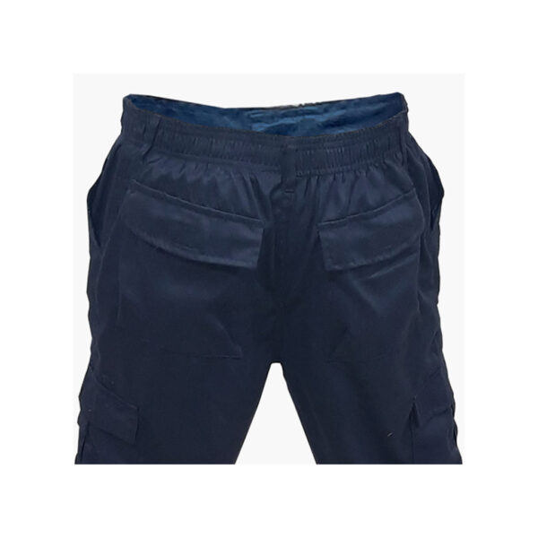 PANTALÓN GABARDINA CARGO CON HUINCHA REFLECTANTE GRIS - Imagen 3
