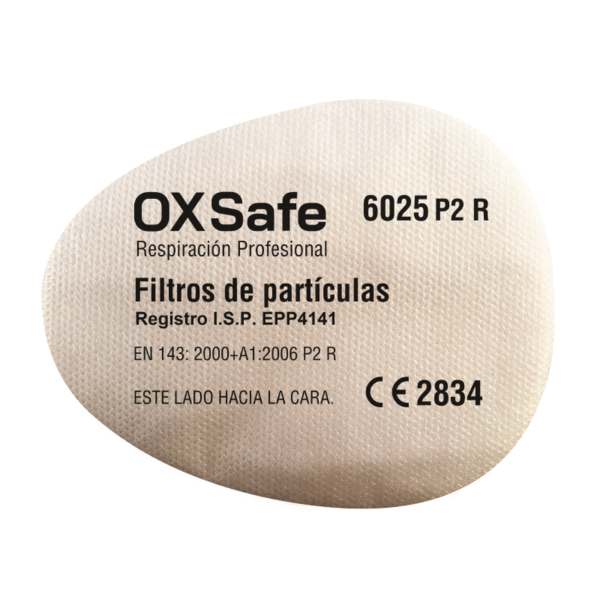 FILTRO DE PARTÍCULAS P2 R6025 OXSAFE 1 FILTRO DE PARTÍCULAS P2 R6025 OXSAFE