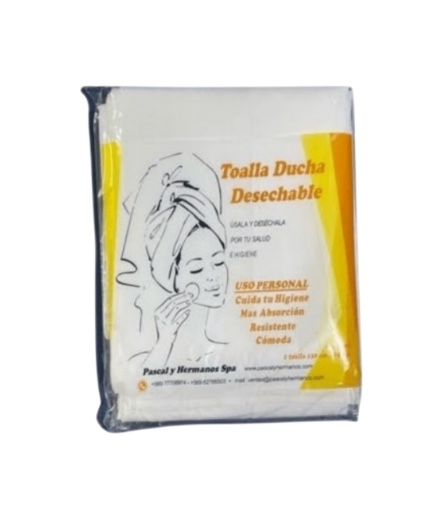 TOALLA DUCHA DESECHABLE 130 X 65 CM