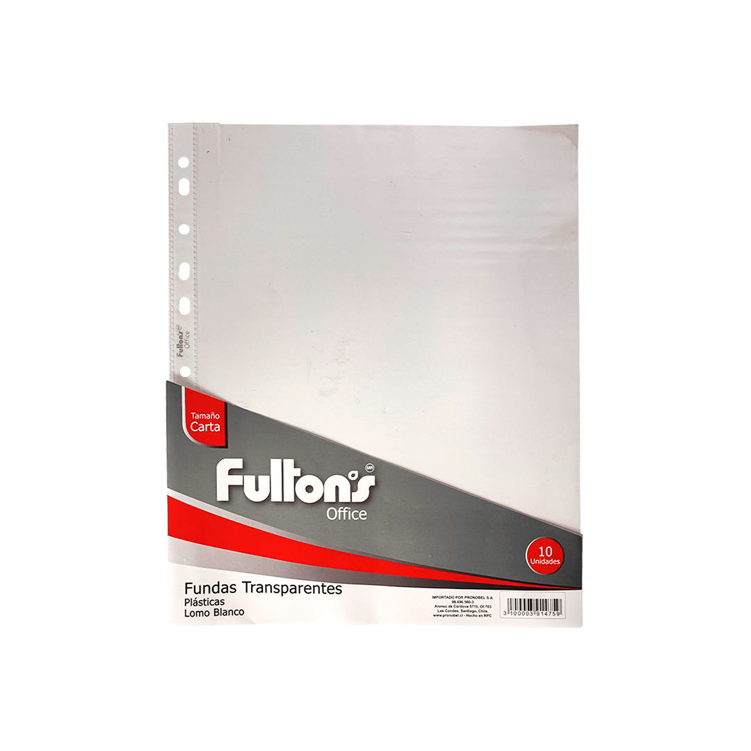 FUNDA TRANSPARENTE CARTA