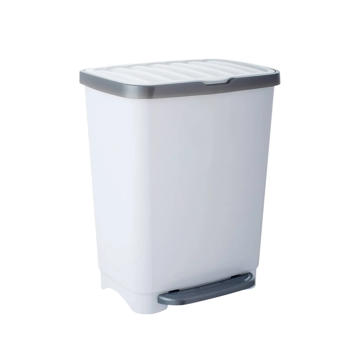 BASURERO 30 LITROS MARCA REY CON TAPA Y PEDAL